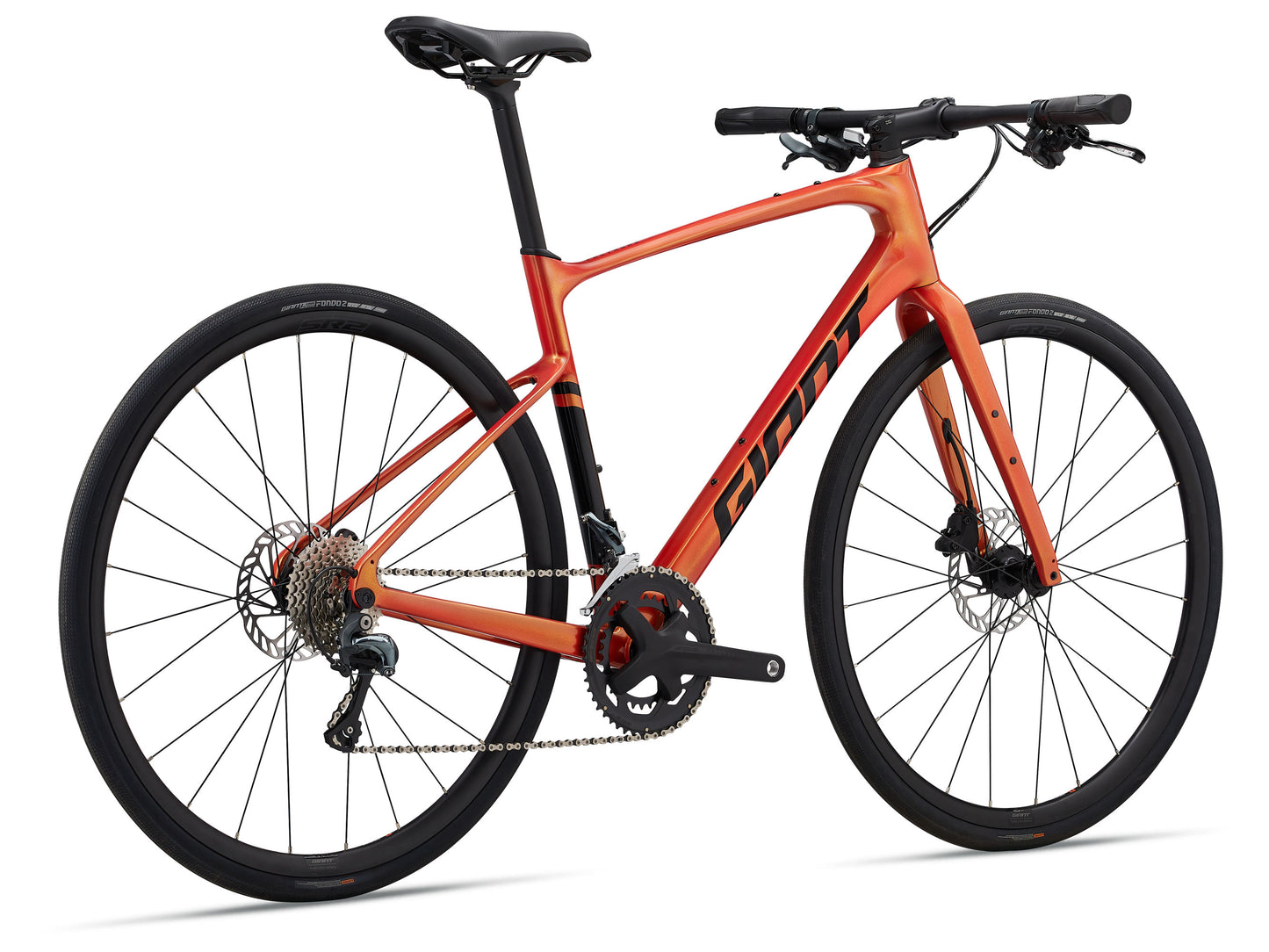 GIANT FASTROAD ADVANCED 2 HYBRID BIKE 2024 GLOSS HELIOS ORANGE