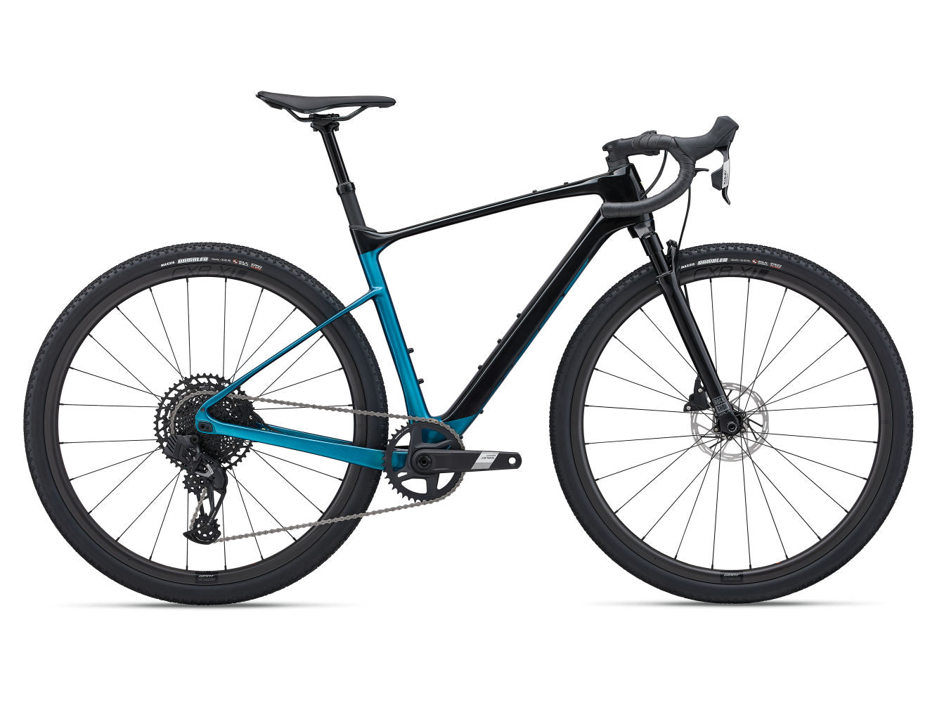 GIANT REVOLT X ADVANCED PRO 2 GRAVEL BIKE 2024 - GLOSS BLACK/SEA SPARKLE