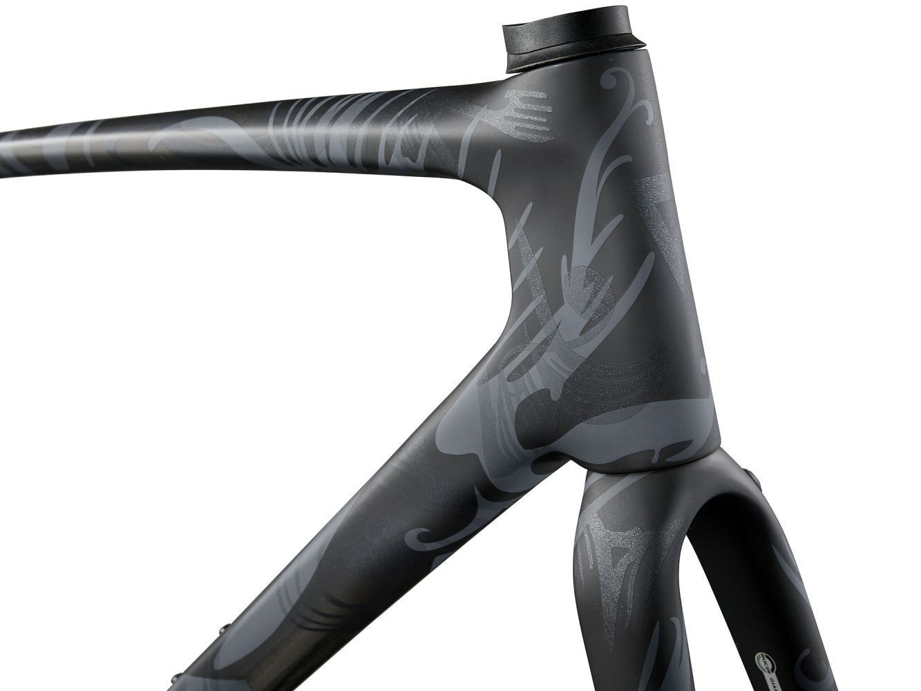 GIANT TCR ADVANCED SL DISC FRAMESET 2024 - MATTE RAW CARBON INCISED BLACK