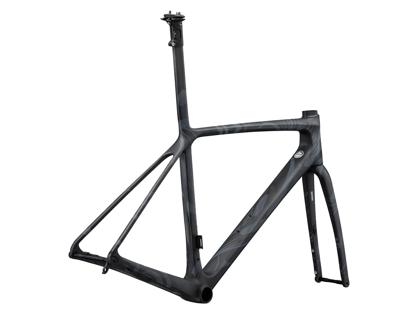 GIANT TCR ADVANCED SL DISC FRAMESET 2024 MATTE RAW CARBON INCISED BLACK