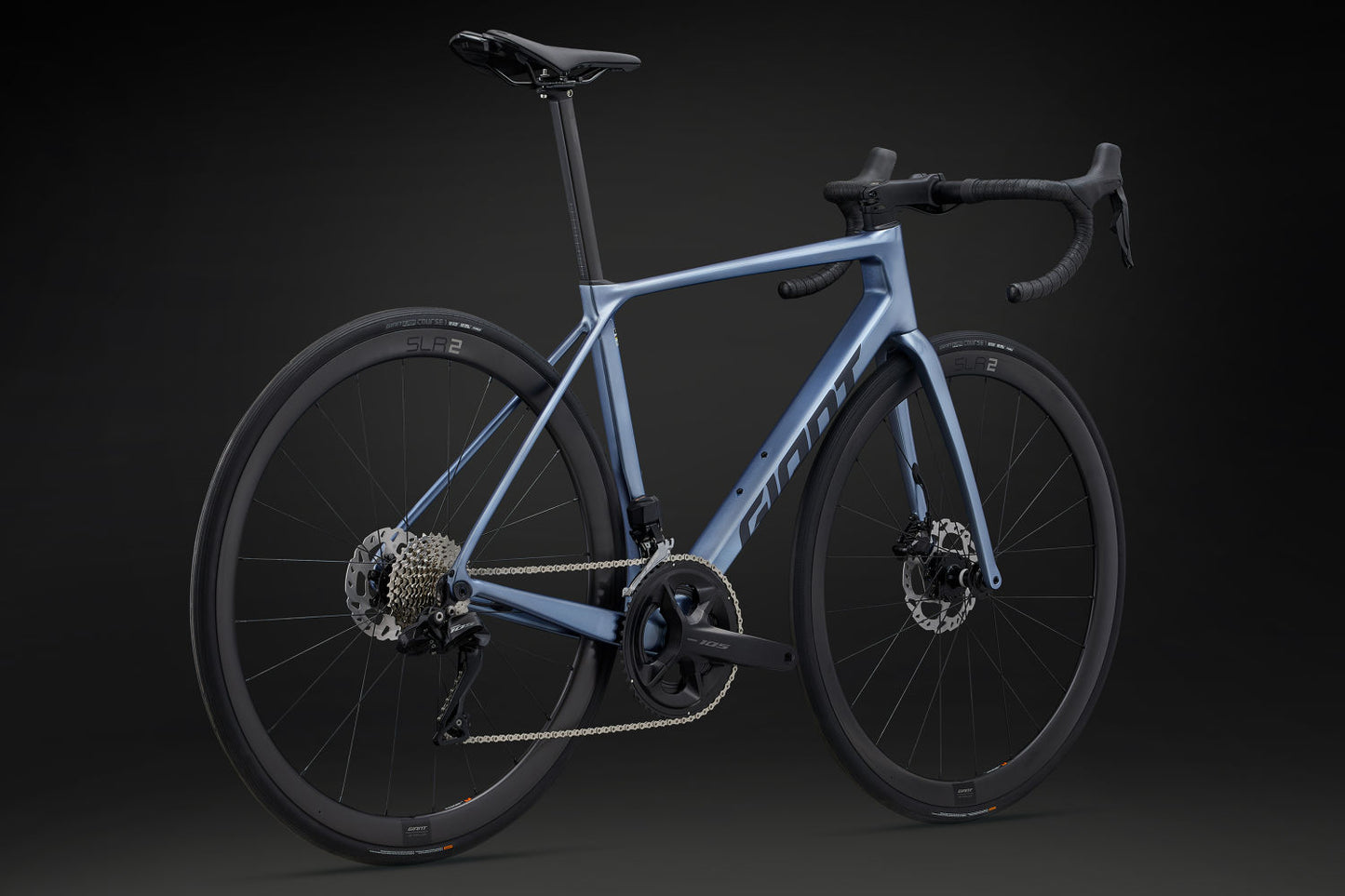 GIANT TCR ADVANCED 0 Di2 ROAD BIKE 2025 GLOSS FROST SILVER/COLD IRON