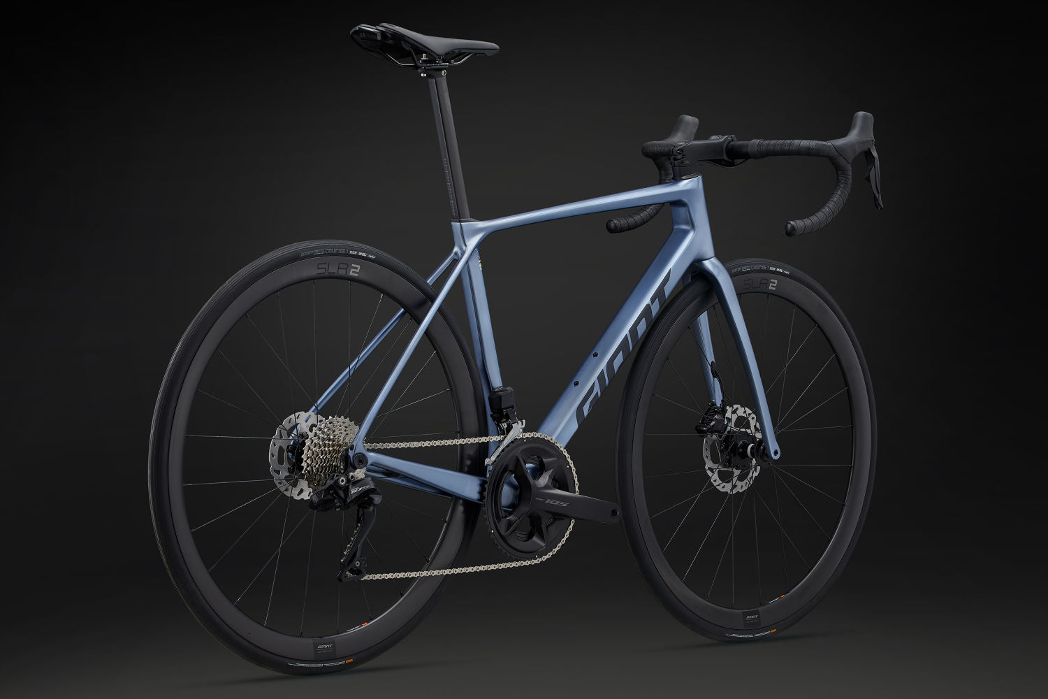 GIANT TCR ADVANCED 0 Di2 ROAD BIKE 2025 GLOSS FROST SILVER/COLD IRON