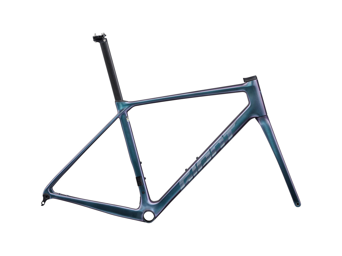 GIANT TCR ADVANCED PRO FRAMESET 2025 GLOSS BLUE DRAGONFLY/BRUSHED FOIL