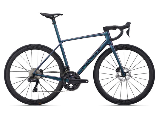 GIANT TCR ADVANCED SL 1 Di2 ROAD BIKE 2025 GLOSS BLUE DRAGONFLY/LASER FOIL