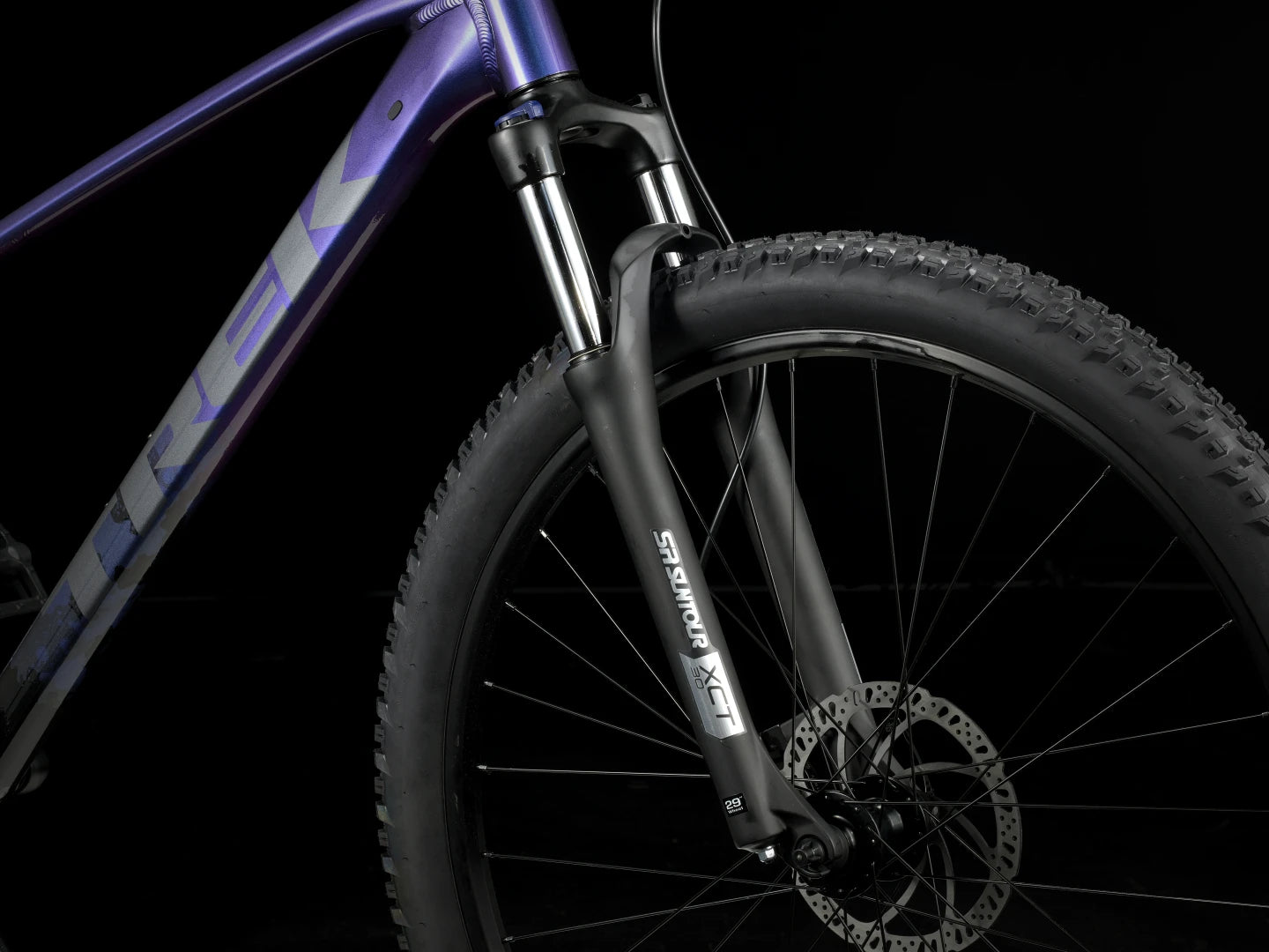 TREK MARLIN 5 GEN 3 MTB BIKE 2024 - PURPLE FLIP TO TREK BLACK FADE