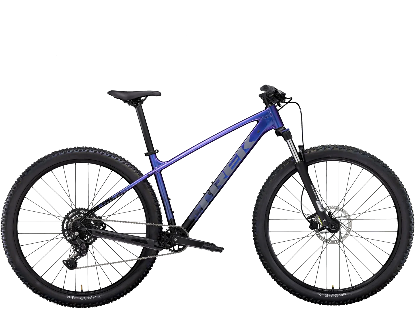 TREK MARLIN 5 GEN 3 MTB BIKE 2024 - PURPLE FLIP TO TREK BLACK FADE