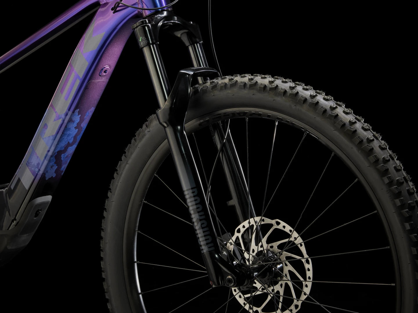 TREK MARLIN+ 8 HARDTAIL E-MTB BIKE 2024 - PURPLE FLIP TO BLACK FADE