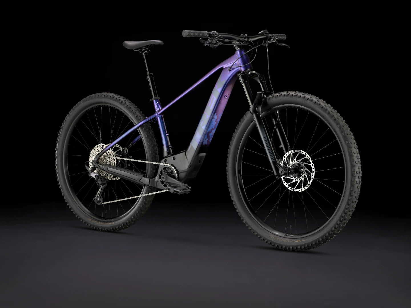 TREK MARLIN+ 8 HARDTAIL E-MTB BIKE 2024 - PURPLE FLIP TO BLACK FADE