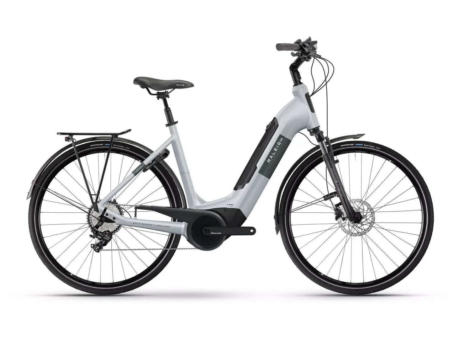 RALEIGH MOTUS LTD LOW STEP HYBRID eBIKE 2025 ICE WHITE