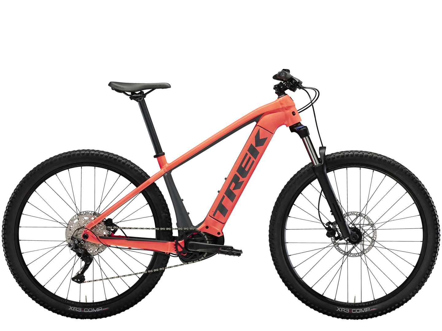 TREK POWERFLY 4 625wh GEN 4 HARDTAIL E-MTB BIKE 2023 - LIVING CORAL/SOLID CHARCOAL