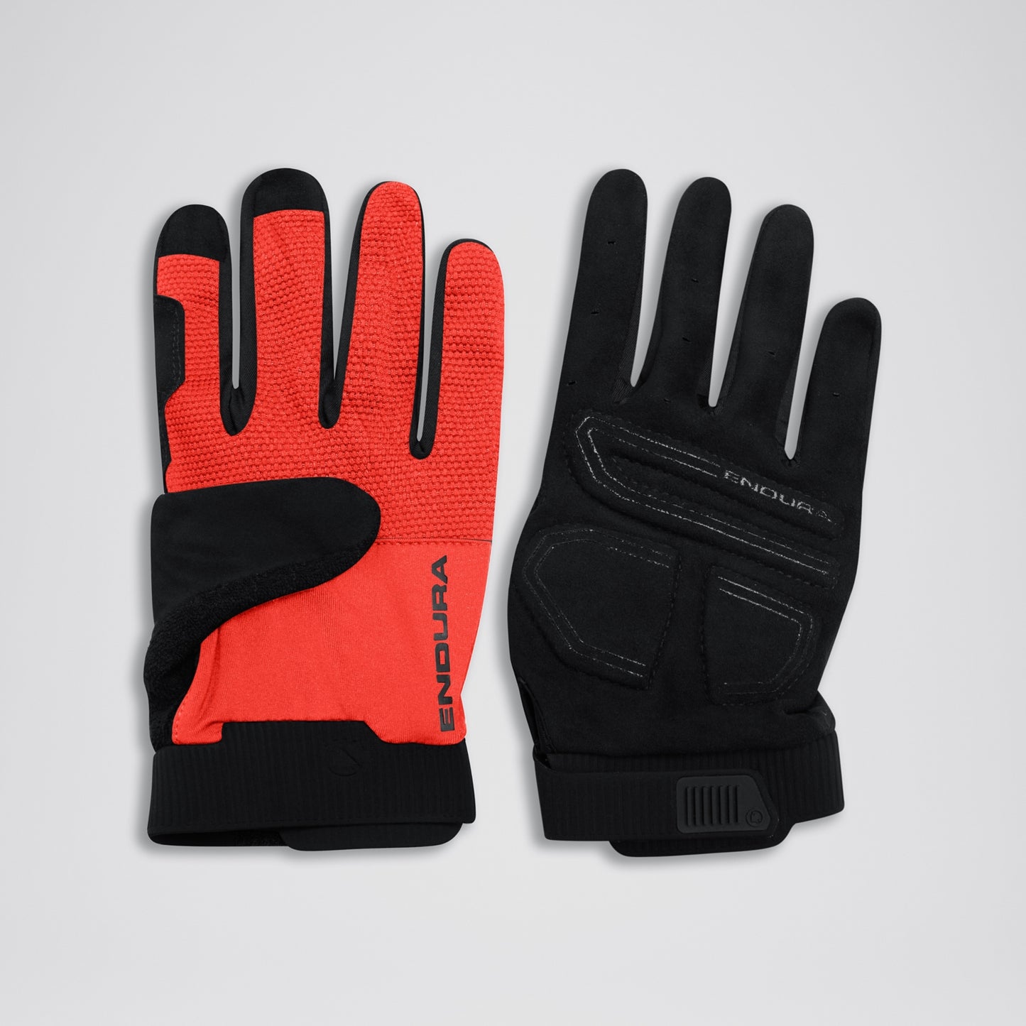 ENDURA LOOP FULL FINGER GLOVES FLAME RED