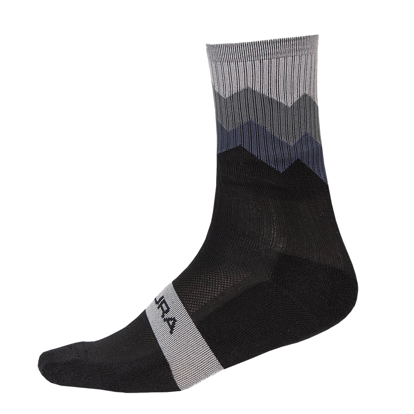 ENDURA JAGGED SOCK BLACK