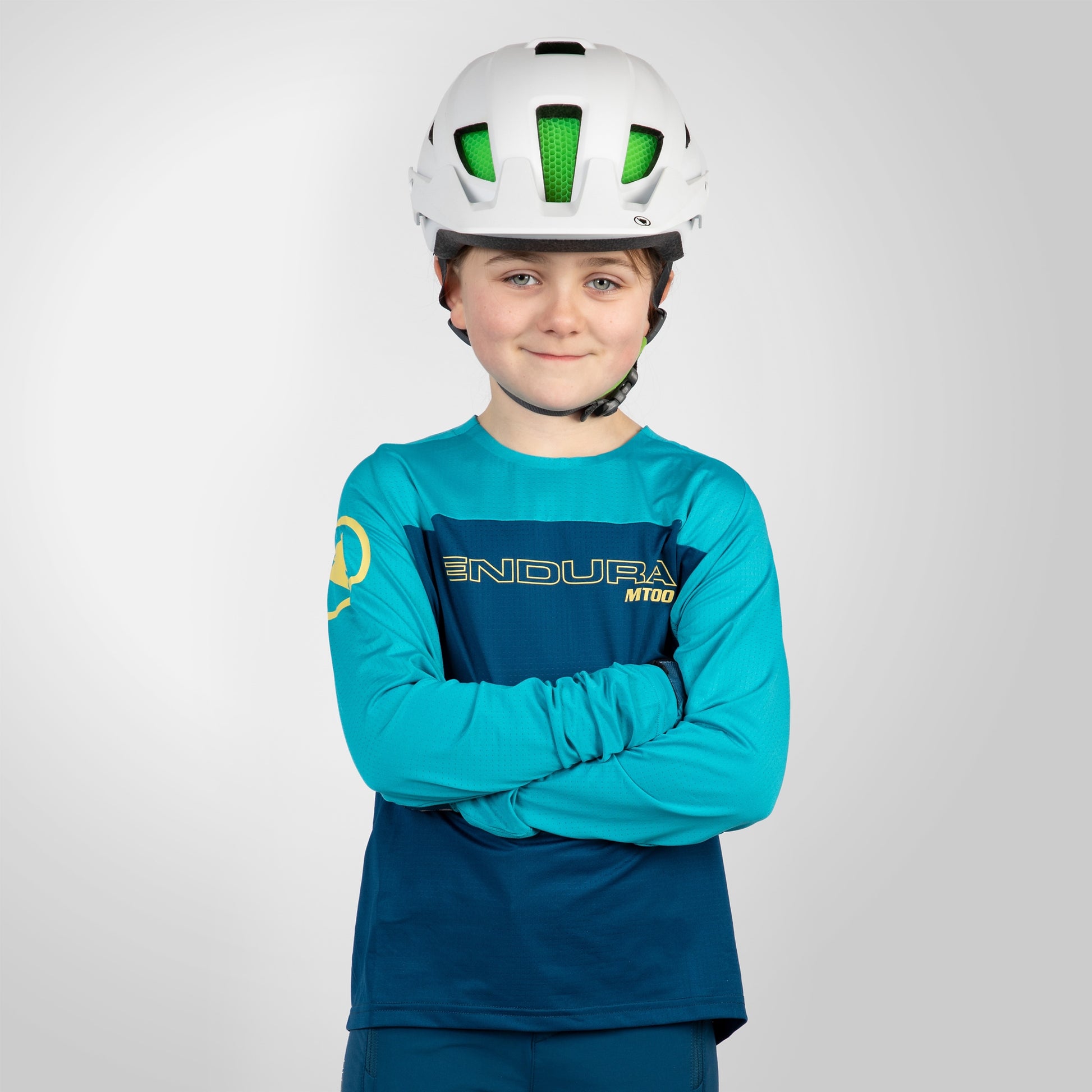 ENDURA KID'S MT500JR BURNER L/S JERSEY BLUEBERRY