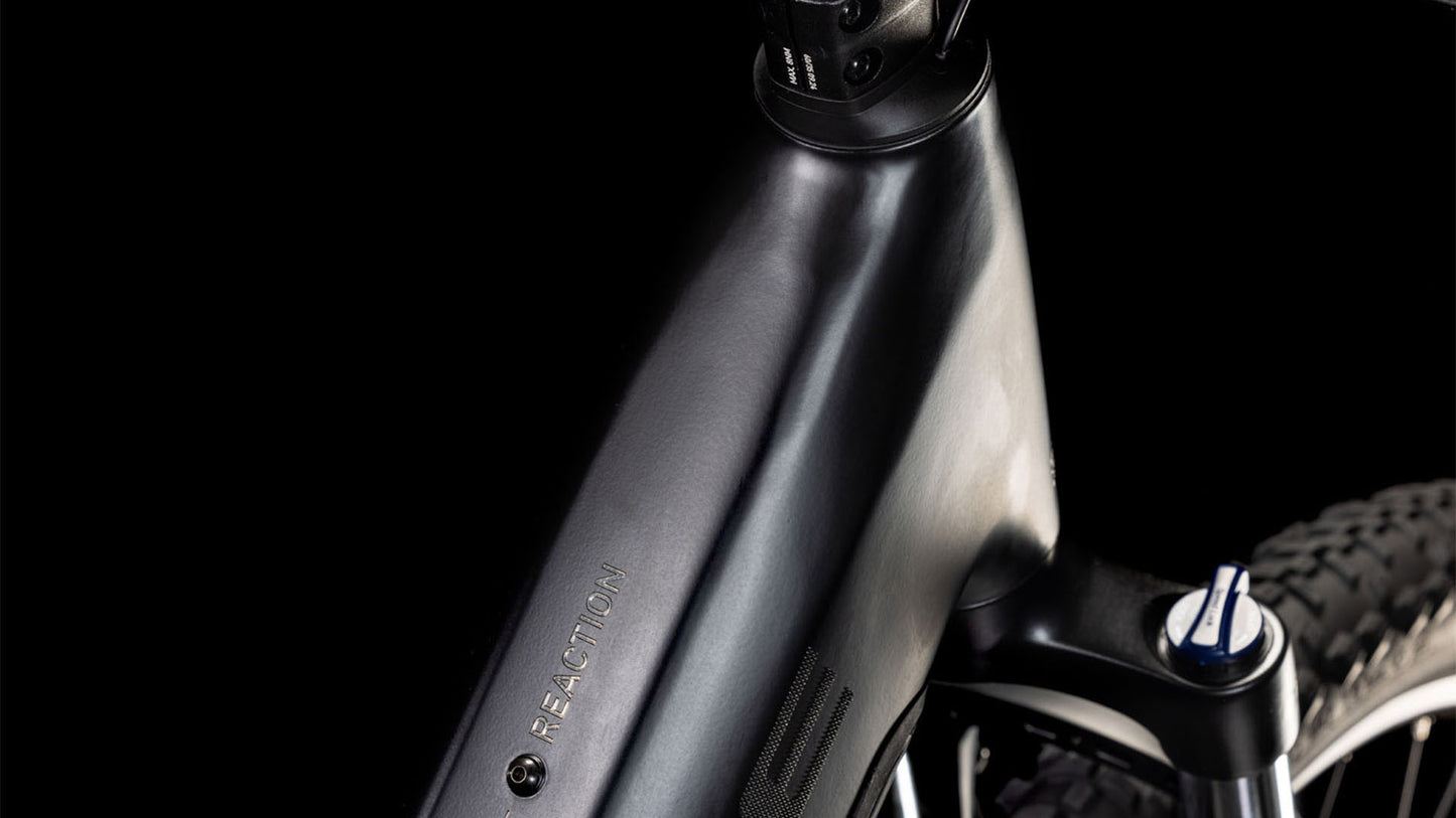 CUBE REACTION HYBRID ONE 600 EASY ENTRY eMTB BIKE 2025 BLACKLINE
