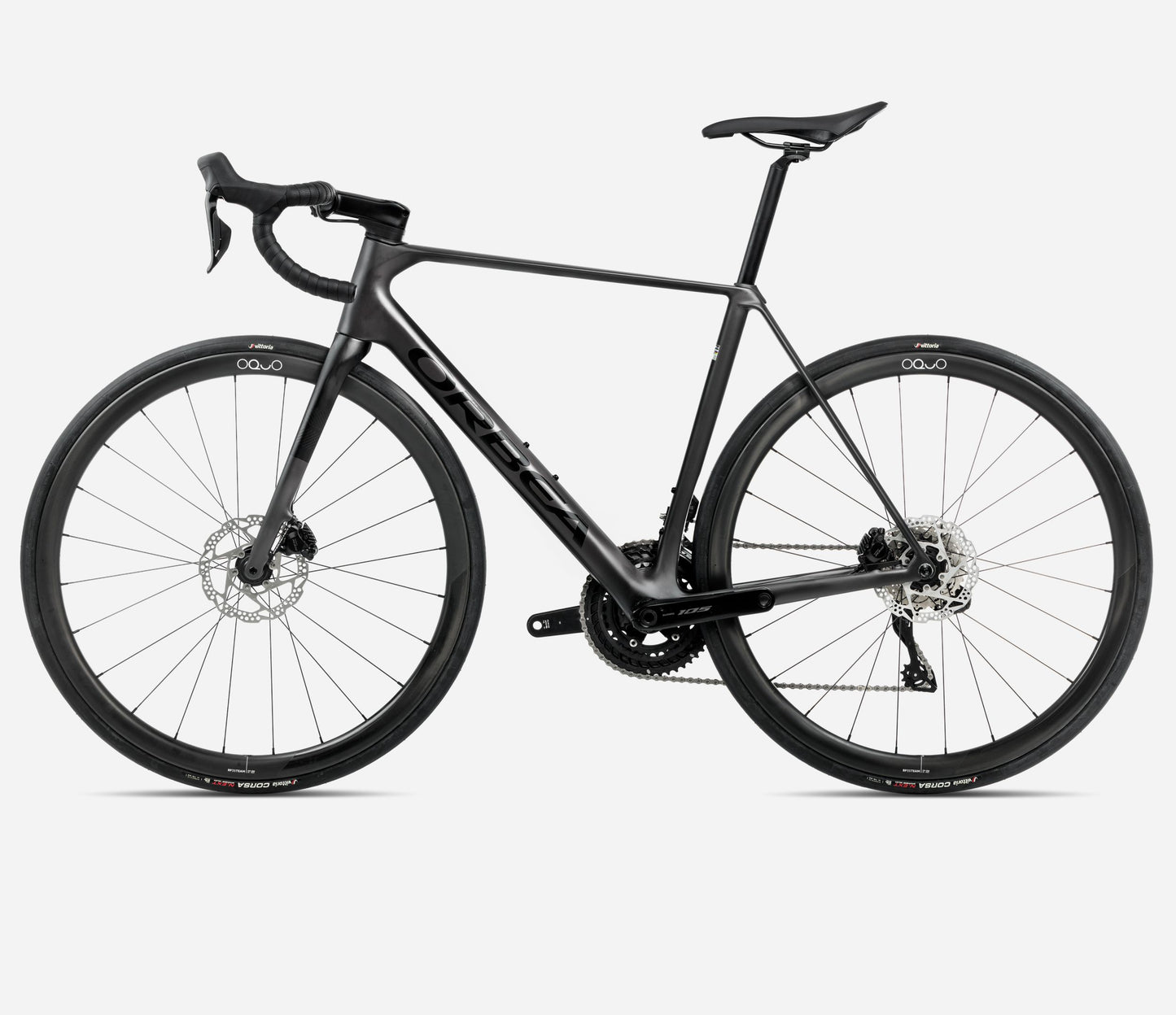 ORBEA ORCA M35i ROAD BIKE 2025 VULCANO-BLACK (MATT) BLACK (GLOSS)