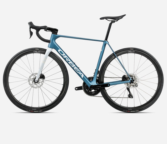 ORBEA ORCA M35i ROAD BIKE 2025 SLATE-BLUE-HALO-SILVER (MATT)
