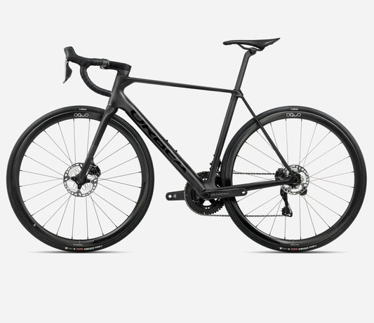 ORBEA ORCA M35i ROAD BIKE 2025 VULCANO-BLACK (MATT) BLACK (GLOSS)
