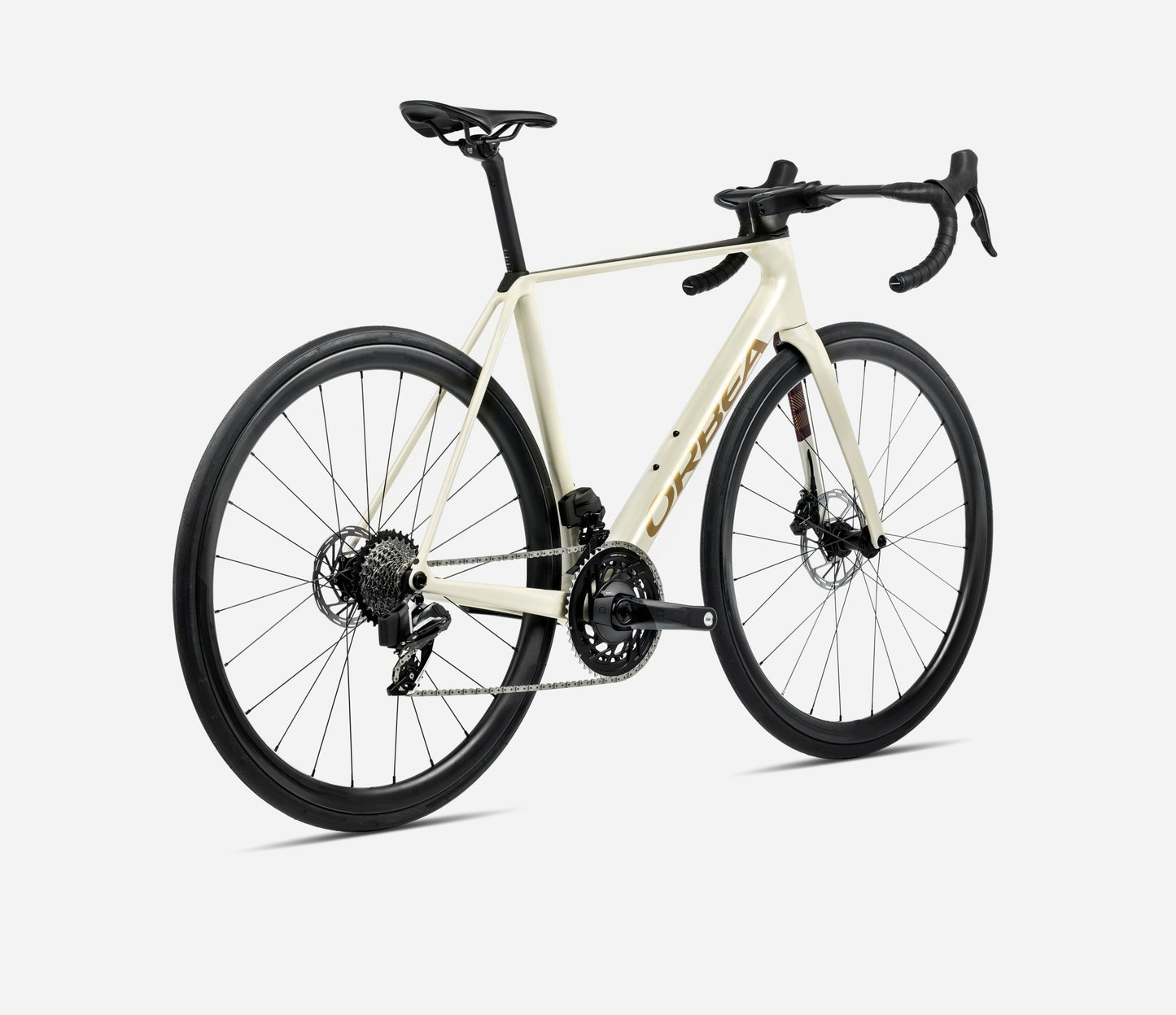 ORBEA ORCA M35i ROAD BIKE 2025 IVORY WHITE-BURGUNDY (GLOSS)-VULCANO (MATT)