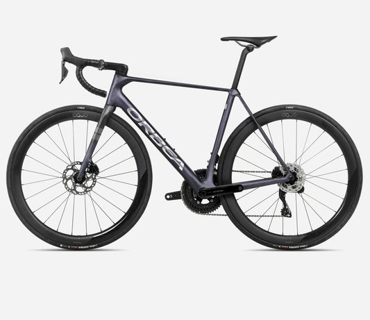ORBEA ORCA M30I LTD PWR ROAD BIKE 2025 TANZANITE (MATT)-CARBON RAW (MATT)