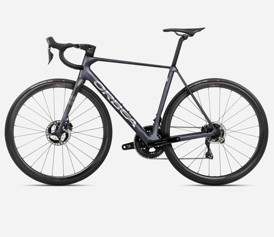 ORBEA ORCA M11e LTD PWR ROAD BIKE 2025 TANZANITE (MATT)-CARBON RAW (MATT)