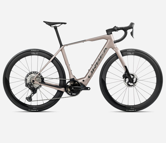 ORBEA DENNA M31e eROAD BIKE 2025 NICKEL MATT - CARBON RAW GLOSS