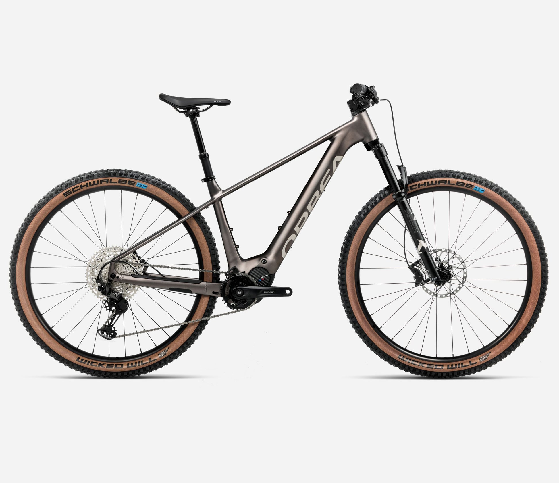 ORBEA URRUN 10 HARDTAIL eMTB BIKE 2025 MAGNETIC BRONZE (MATT)-SILVER (GLOSS)