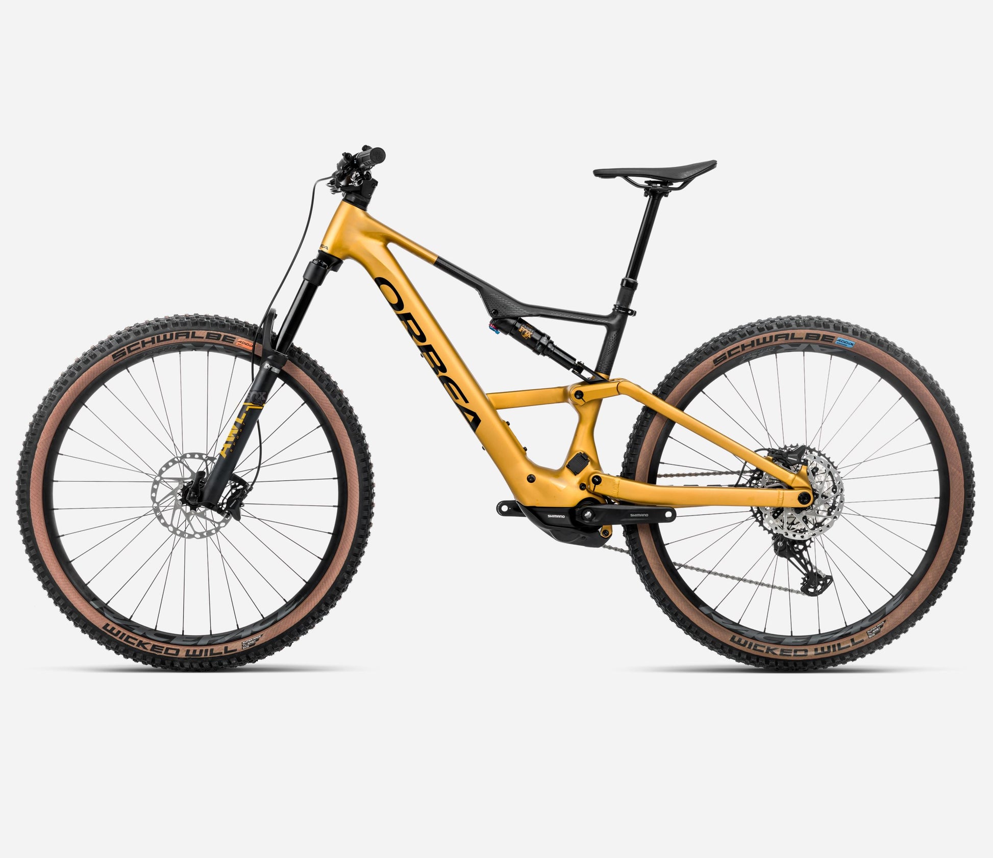 ORBEA RISE SL H20 FULL SUSPENSION eMTB BIKE 2025 BUMBLEBEE YELLOW-BLACK (MATT)