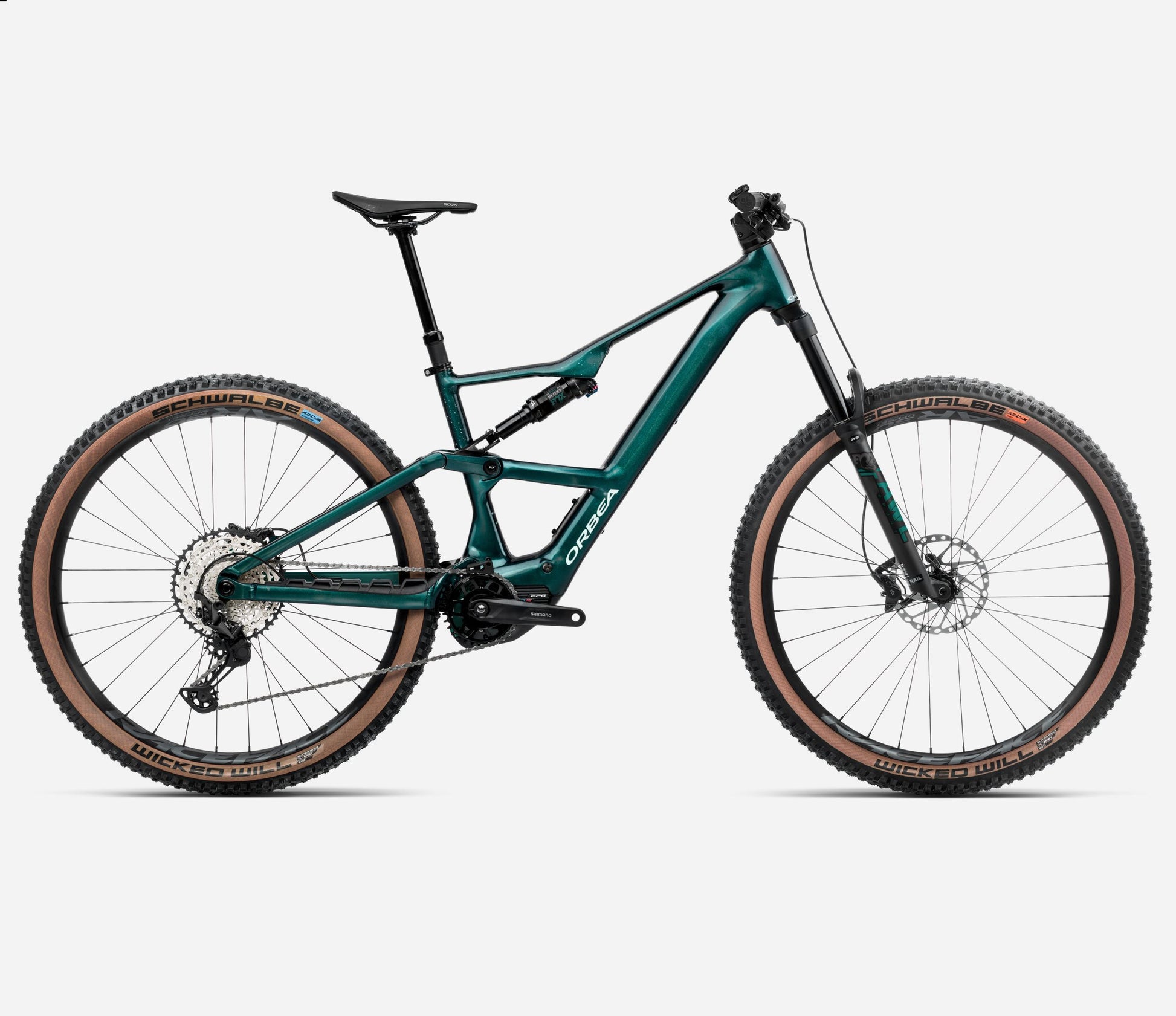 ORBEA RISE SL H20 FULL SUSPENSION eMTB BIKE 2025 ESCAPE GREEN-SPLASH ICE GREEN )GLOSS)