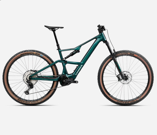 ORBEA RISE SL H20 FULL SUSPENSION eMTB BIKE 2025 ESCAPE GREEN-SPLASH ICE GREEN )GLOSS)