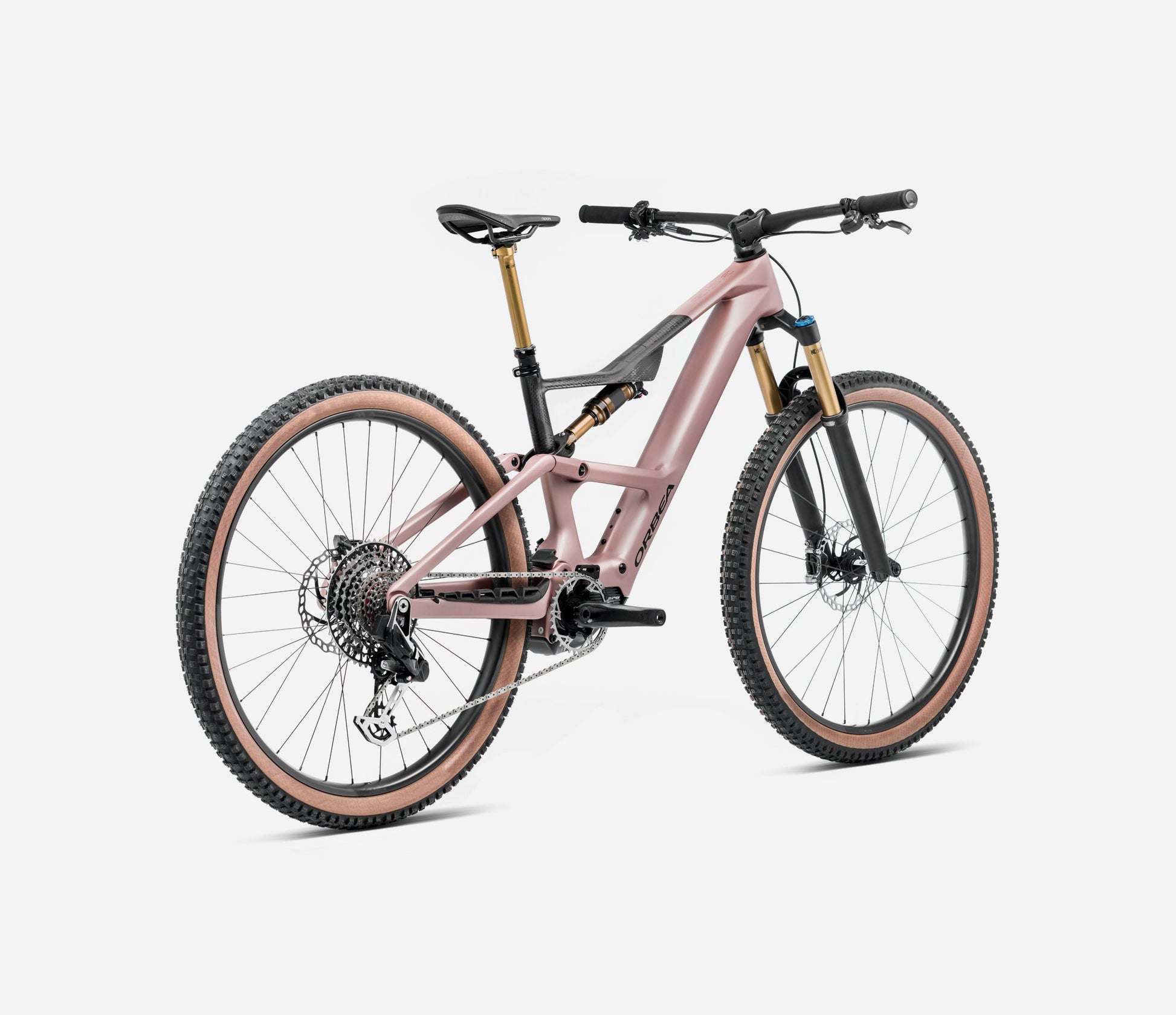 ORBEA RISE LT M20 630Wh FULL SUSPENSION eMTB BIKE 2025 DESERT ROSE - CARBON RAW (MATT)