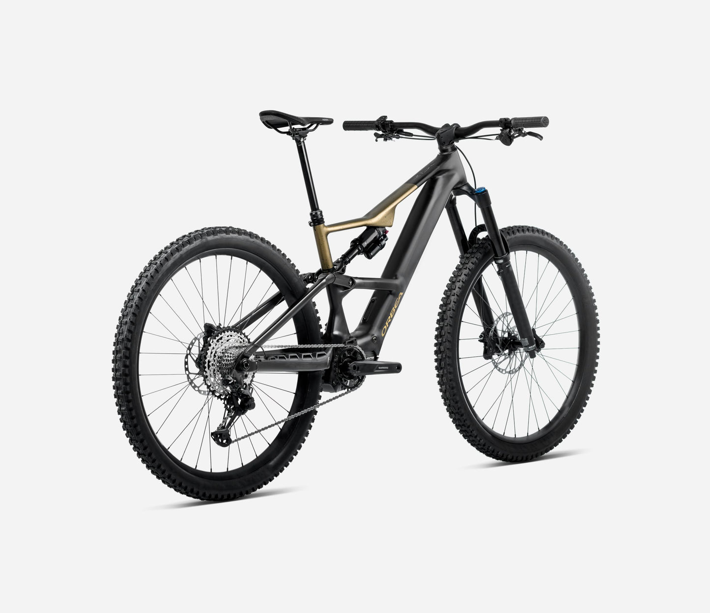 ORBEA RISE SL H20 FULL SUSPENSION eMTB BIKE 2025 DIAMOND BLACK-SPLASH OLIVE GREEN (MATT)