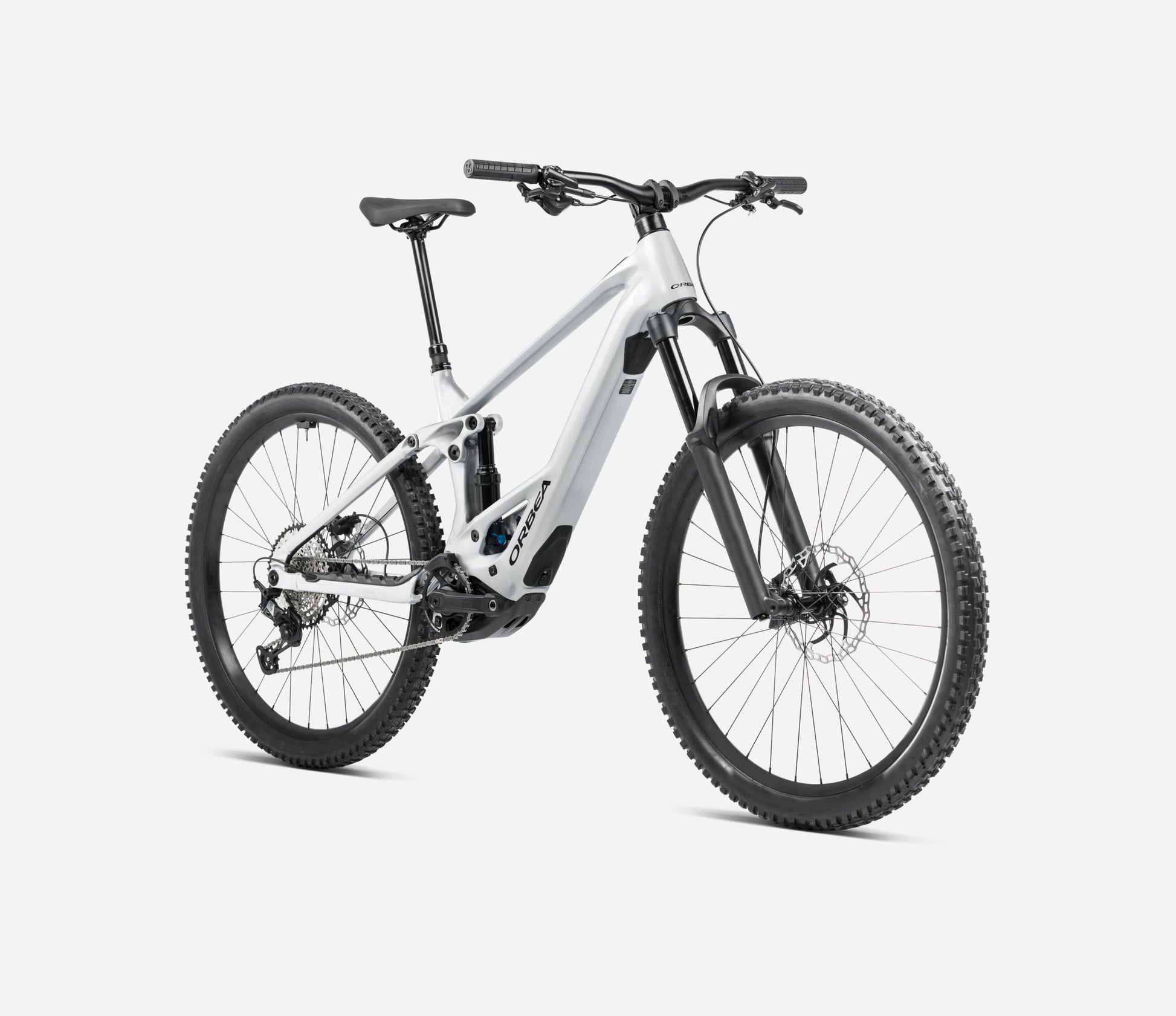 ORBEA WILD ST H20 FULL SUSPENSION eMTB BIKE 2025 HALO SILVER GLOSS