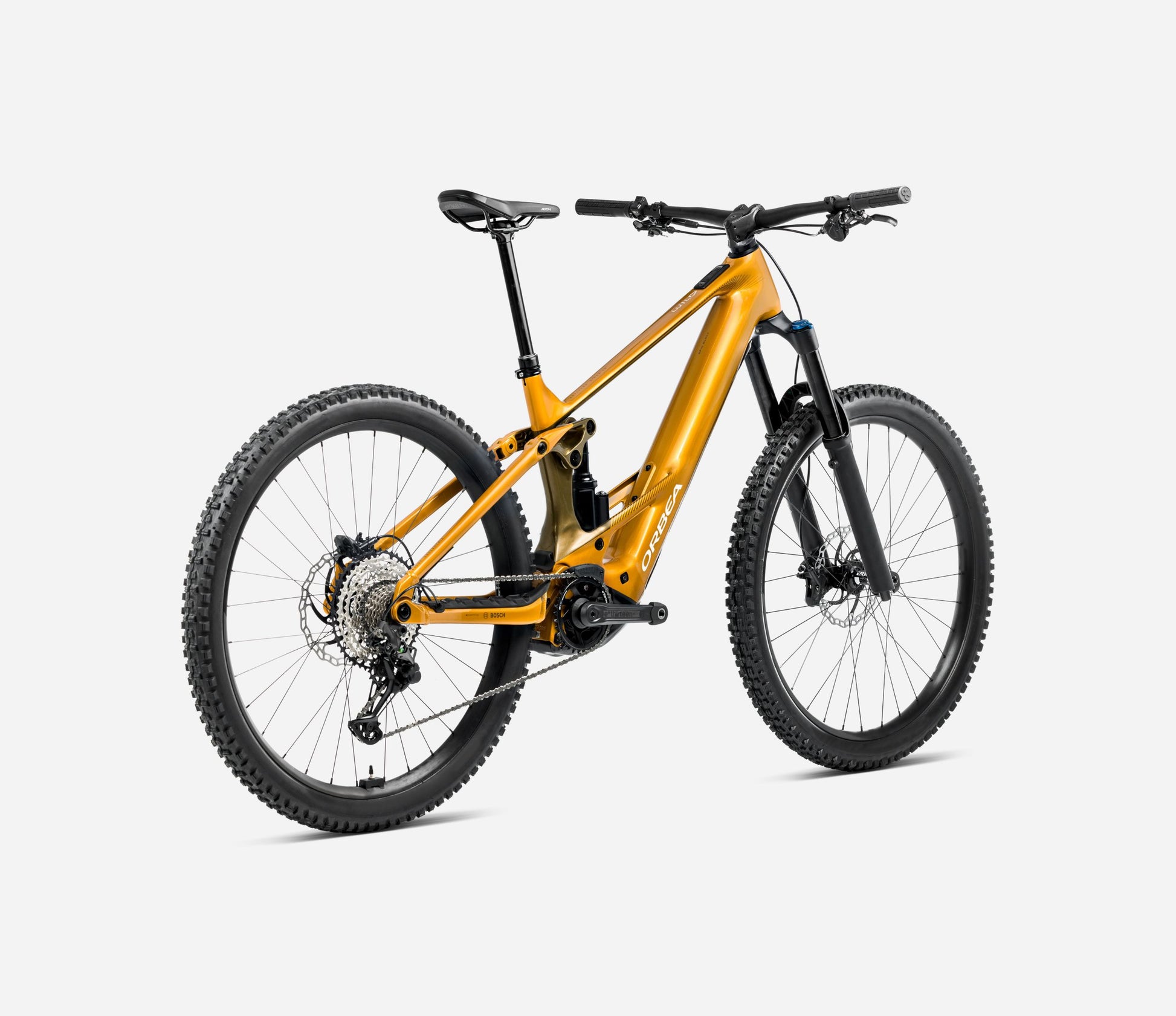 ORBEA WILD H20 FULL SUSPENSION eMTB BIKE 2025 BUMBLEBEE YELLOW-METALLIC OLIVE GREEN (GLOSS)