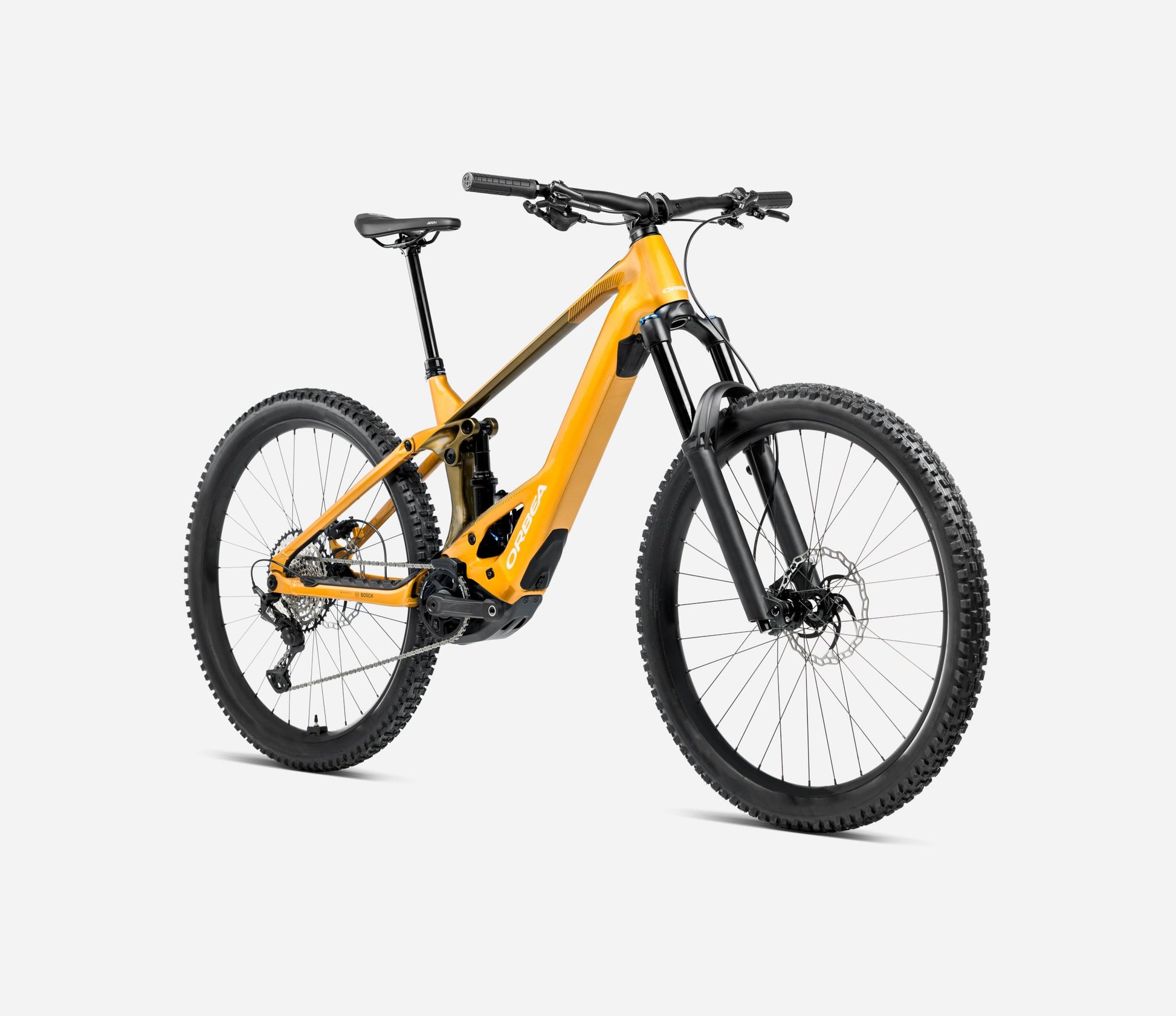 ORBEA WILD H20 FULL SUSPENSION eMTB BIKE 2025 BUMBLEBEE YELLOW-METALLIC OLIVE GREEN (GLOSS)