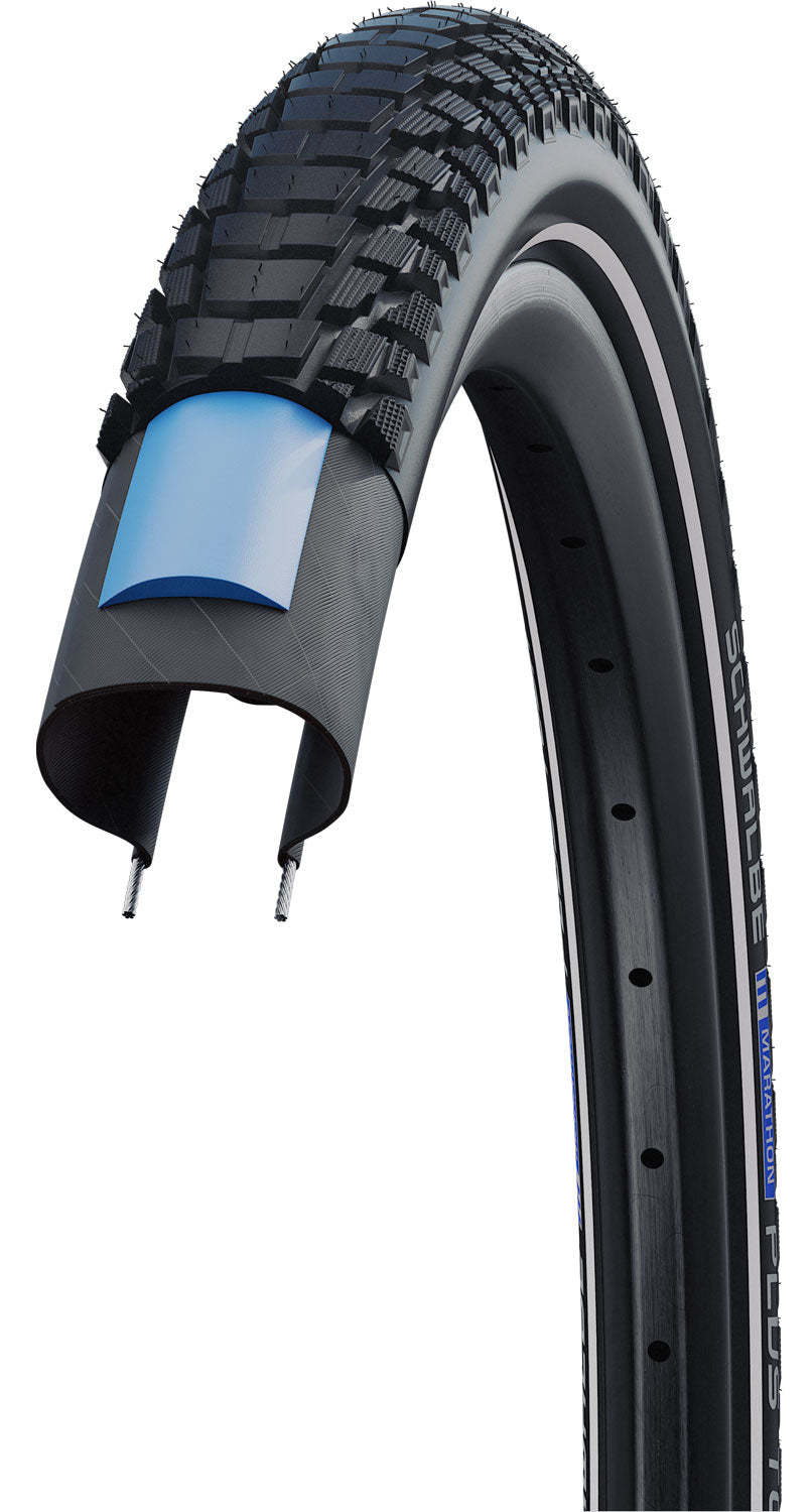 SCHWALBE MARATHON PLUS TOUR 700c ADDIX SG E-50 REFLEX WIRE TYRE