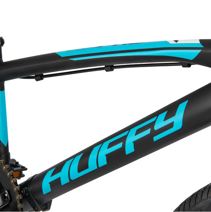 HUFFY HX PRO 20" ALUMINIUM BMX RACE BIKE BLACK & BLUE