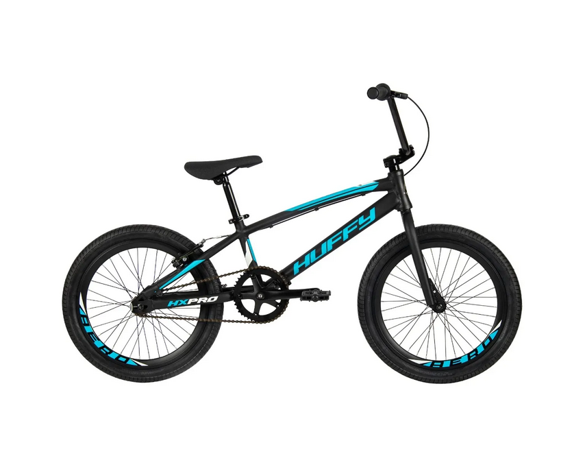 HUFFY HX PRO 20" ALUMINIUM BMX RACE BIKE BLACK & BLUE