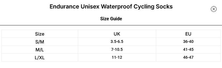 ALTURA ENDURANCE UNISEX WATERPROOF CYCLING SOCKS