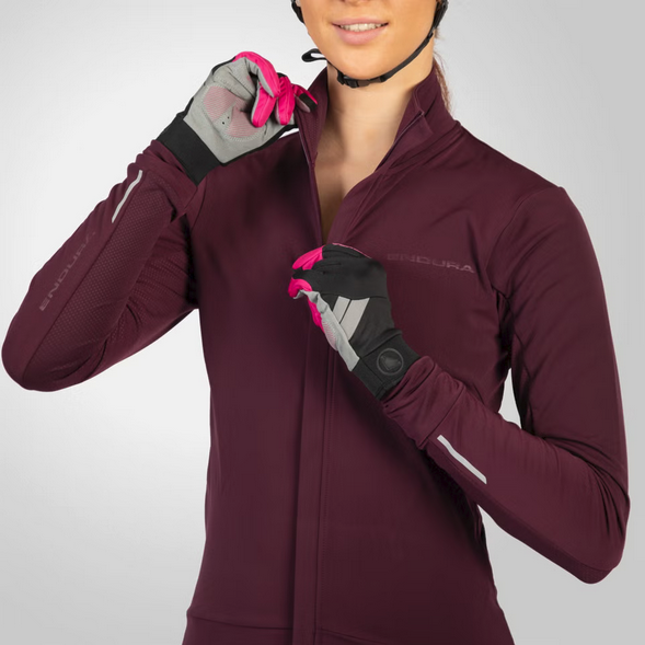 ENDURA WOMEN'S XTRACT ROUBAIX JERSEY AUBERGINE