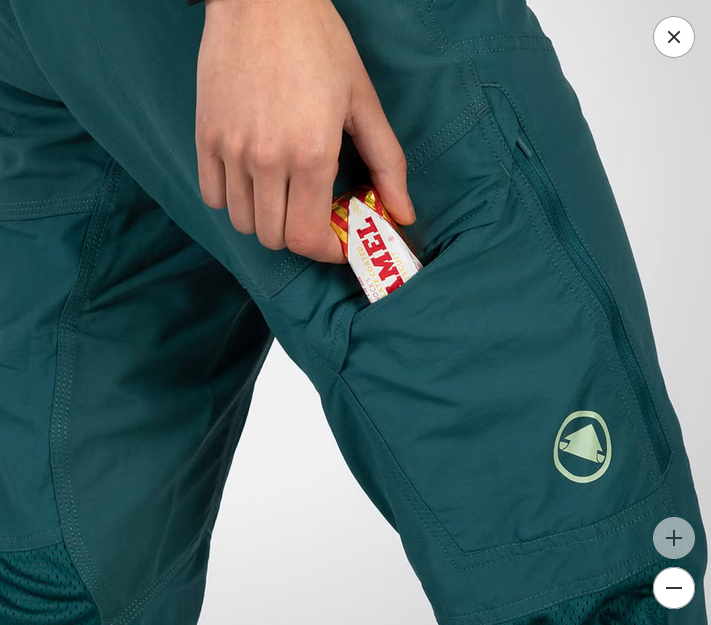 ENDURA WOMEN'S HUMMVEE ¾ SHORT WITH LINER DEEP TEAL