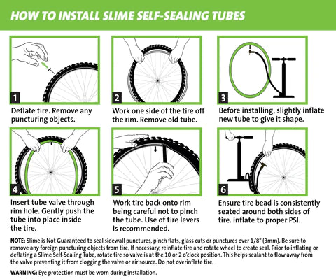 SLIME SMART TUBE 24x1.75-2.125" SCHRADER VALVE