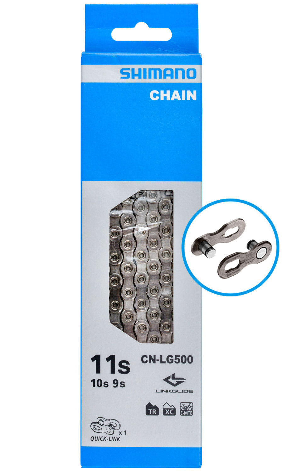 SHIMANO CN-LG500 LINKGLIDE 10/11-SPEED CHAIN WITH QUICKLINK