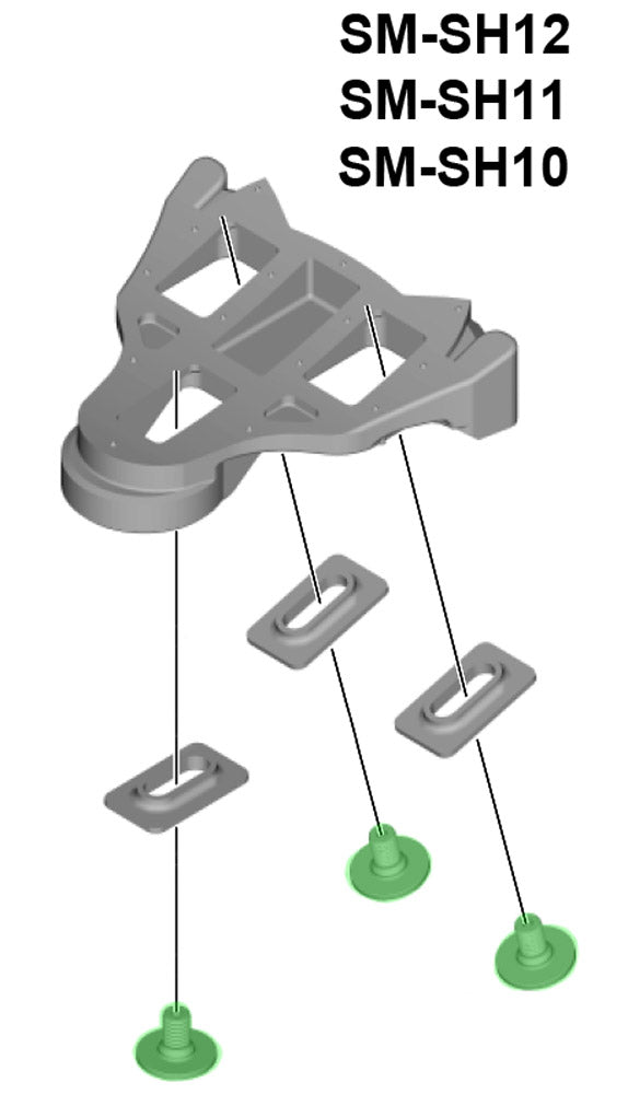 SHIMANO CLEAT FIXING BOLTS M5 X 10MM FOR SM-SH10/11/12