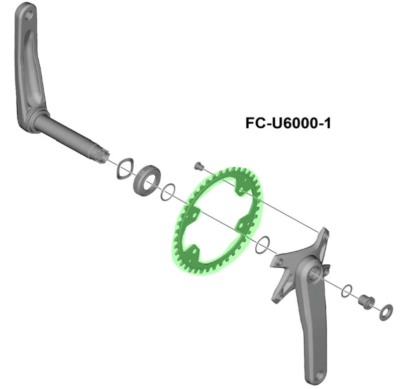 SHIMANO CUES FC-U6000-1 9/10/11-SPEED CHAINRING