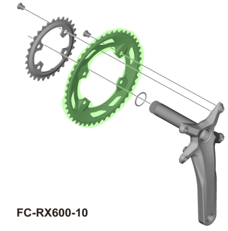 SHIMANO GRX FC-RX600 2x10-SPEED CHAINRING