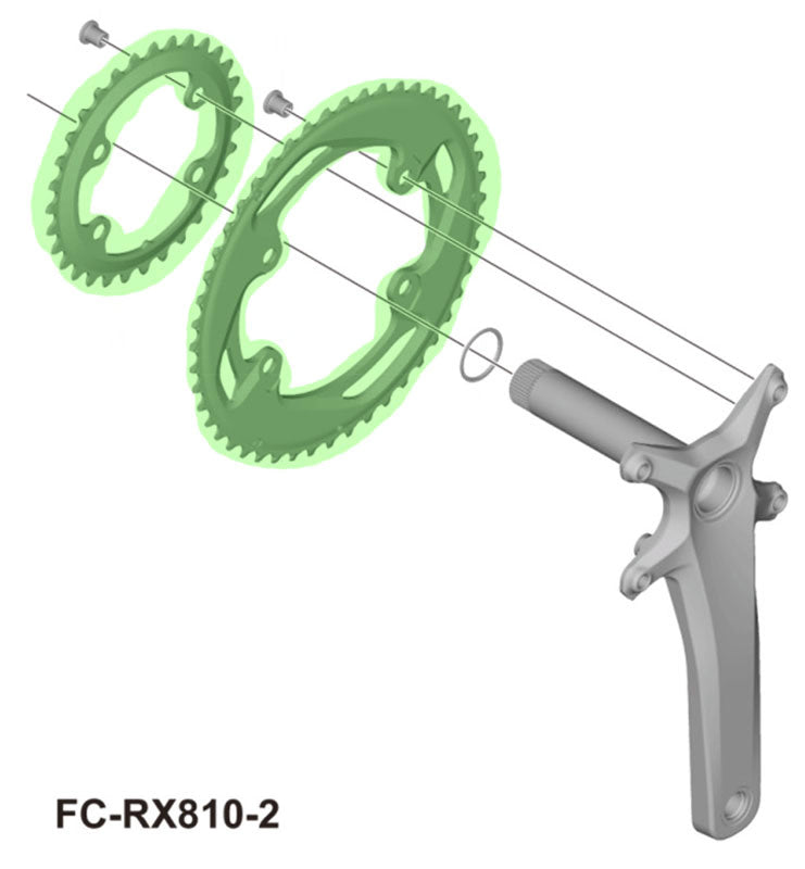 SHIMANO GRX FC-RX810 2x11-SPEED CHAINRING