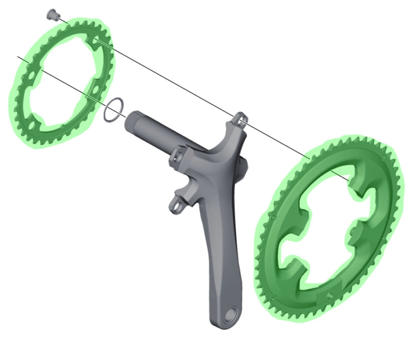 SHIMANO TIAGRA FC-4700 10-SPEED CHAINRING