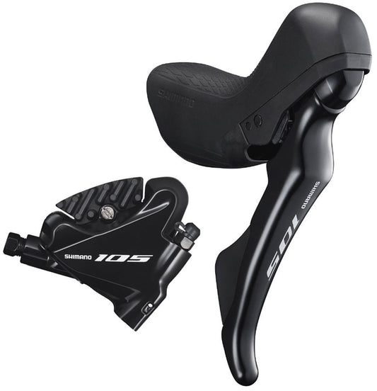 SHIMANO 105 BR-R7070 FRONT DISC BRAKE + BR-R7020 RIGHT SHIFT LEVER
