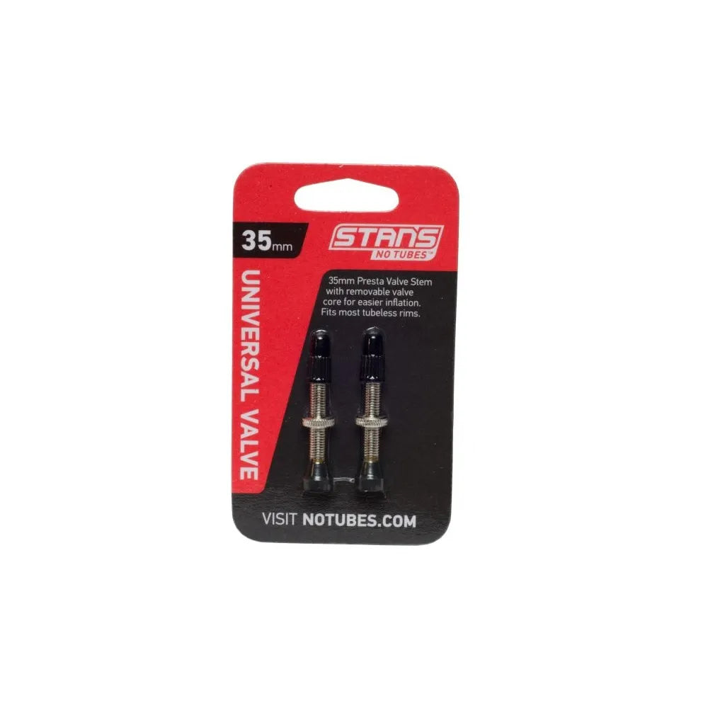 STAN'S NO TUBES UNIVERSAL TUBELESS PRESTA VALVE (PAIR)