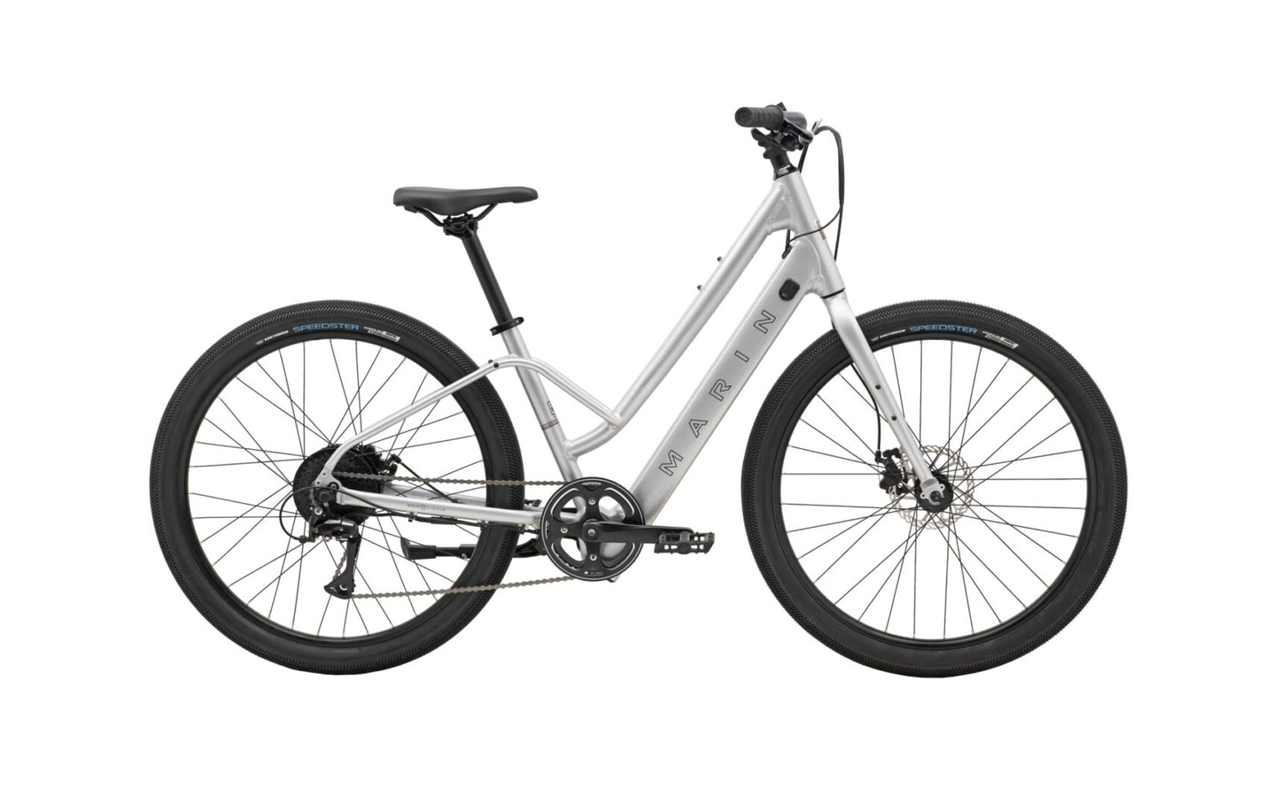MARIN STINSON E ST ELECTRIC HYBRID BIKE 2025 GLOSS SILVER